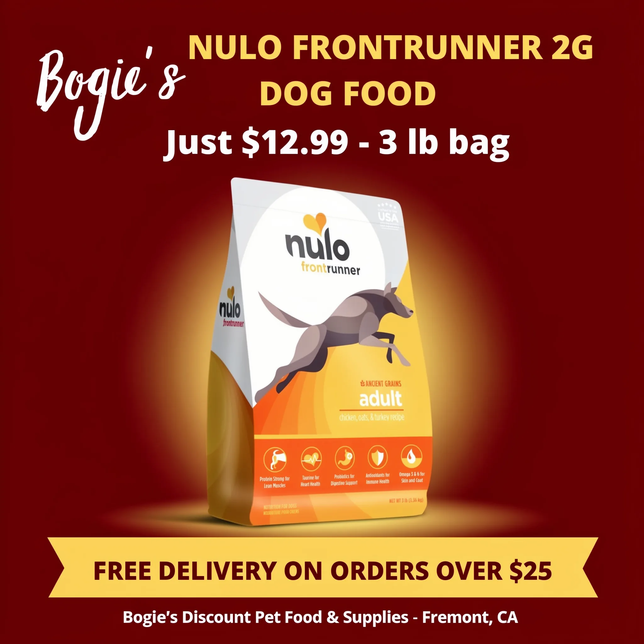 Nulo Frontrunner 3-lb Deal: $12.99 & Free Curbside Pickup